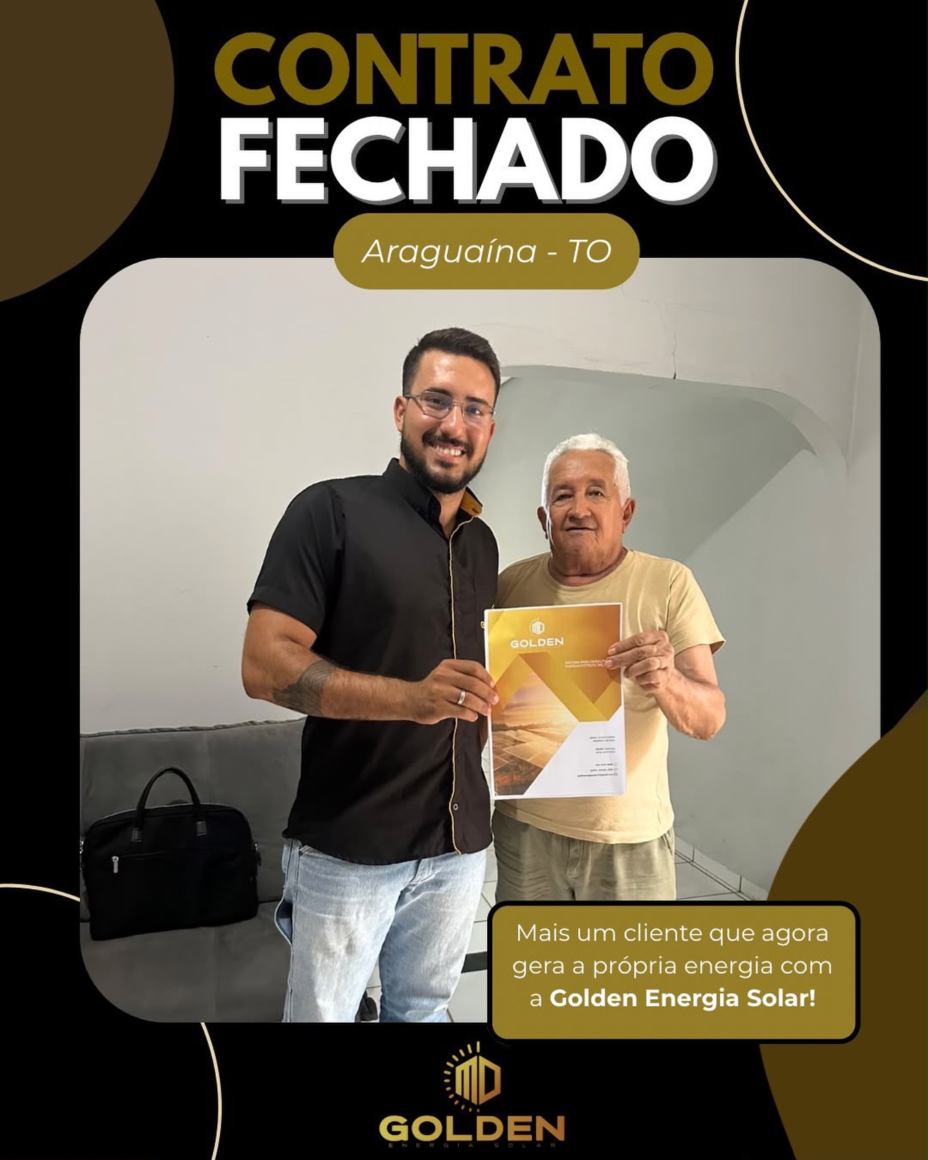 Cliente Luciano investindo em energia limpa